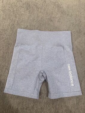 New Balance Heather Gray Athletic Bike Shorts